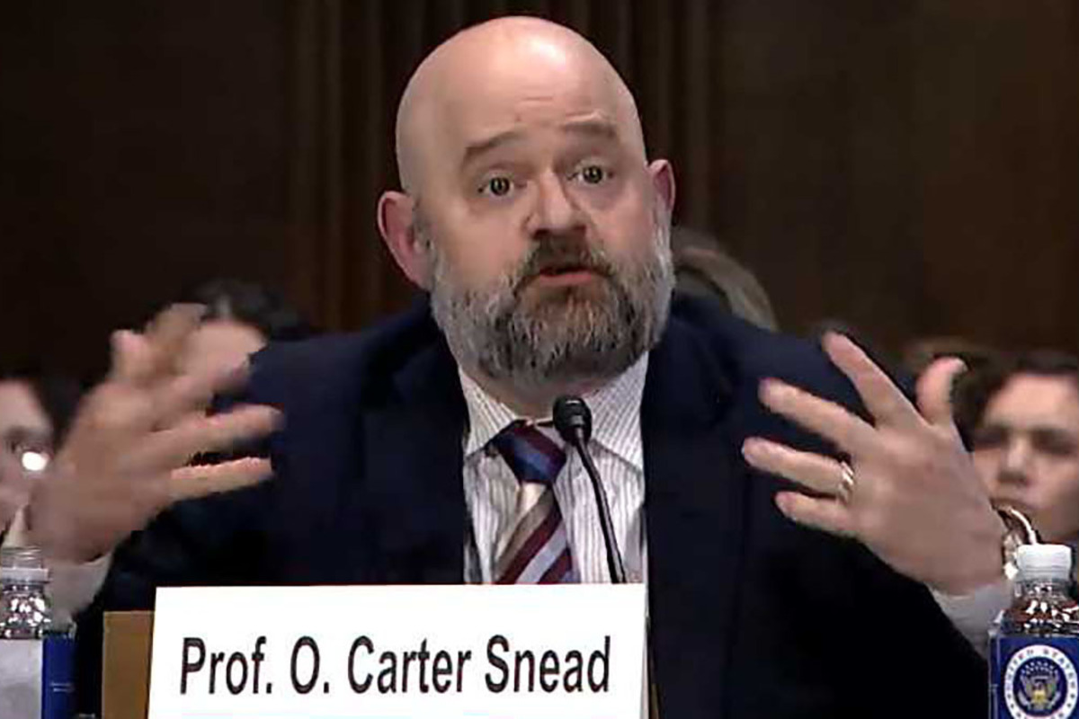 O. Carter Snead testifies before Senate Judiciary Committee