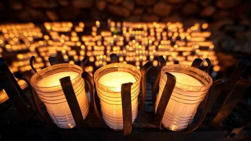 Candles in the Grotto