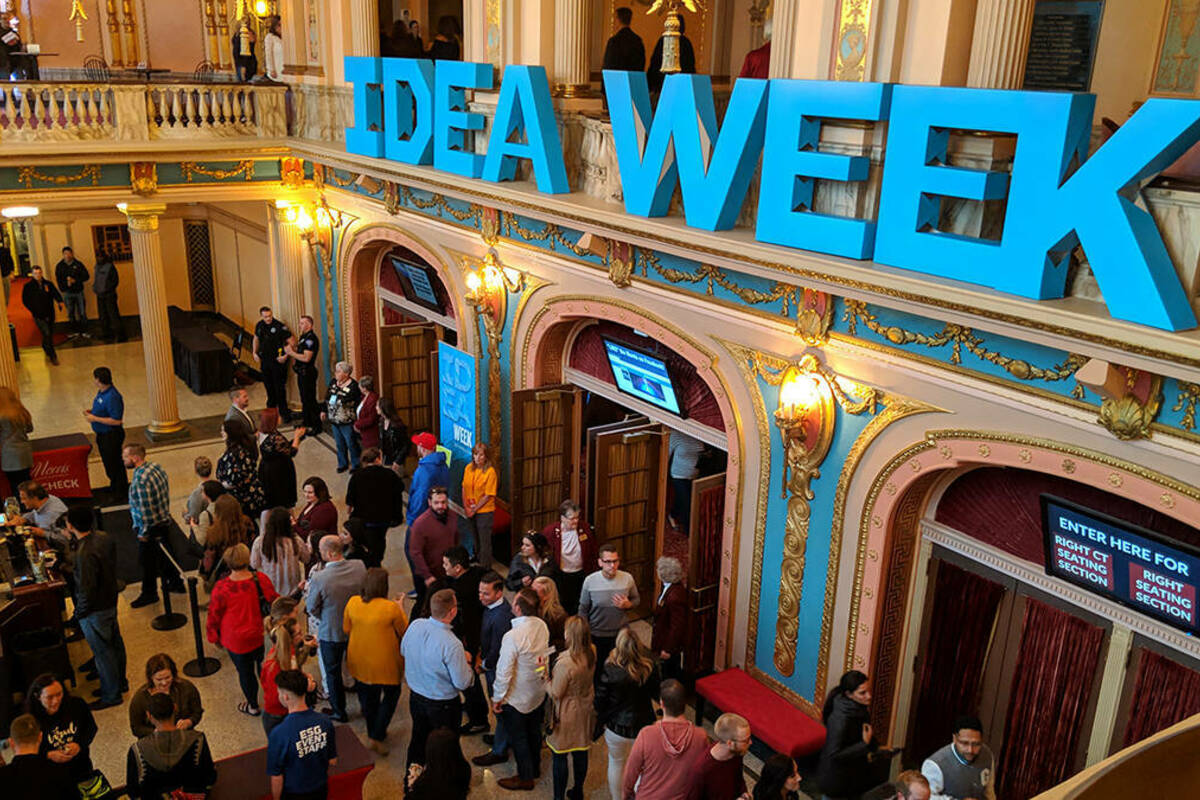 Attendees at an IDEA Week event